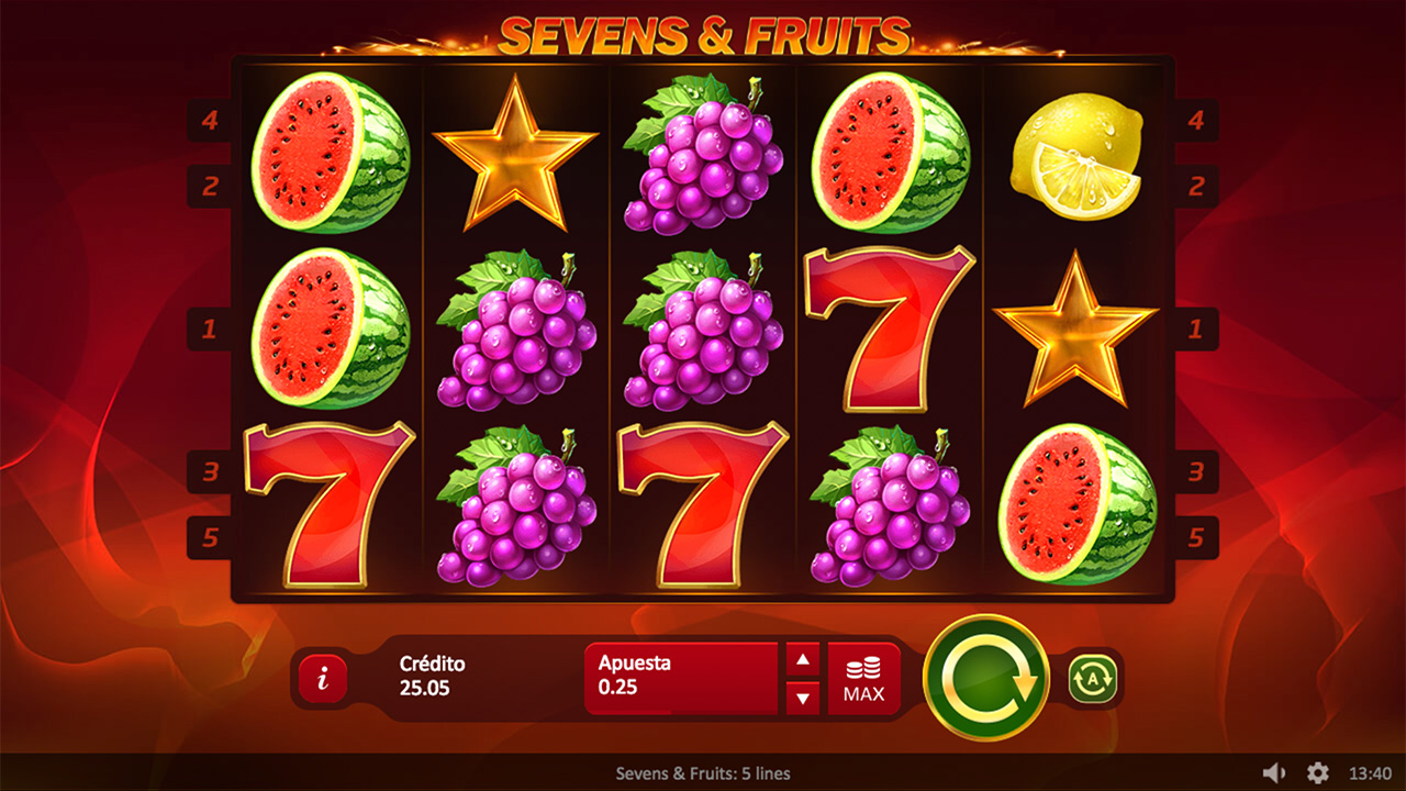 Sevens & Fruits 5 Line